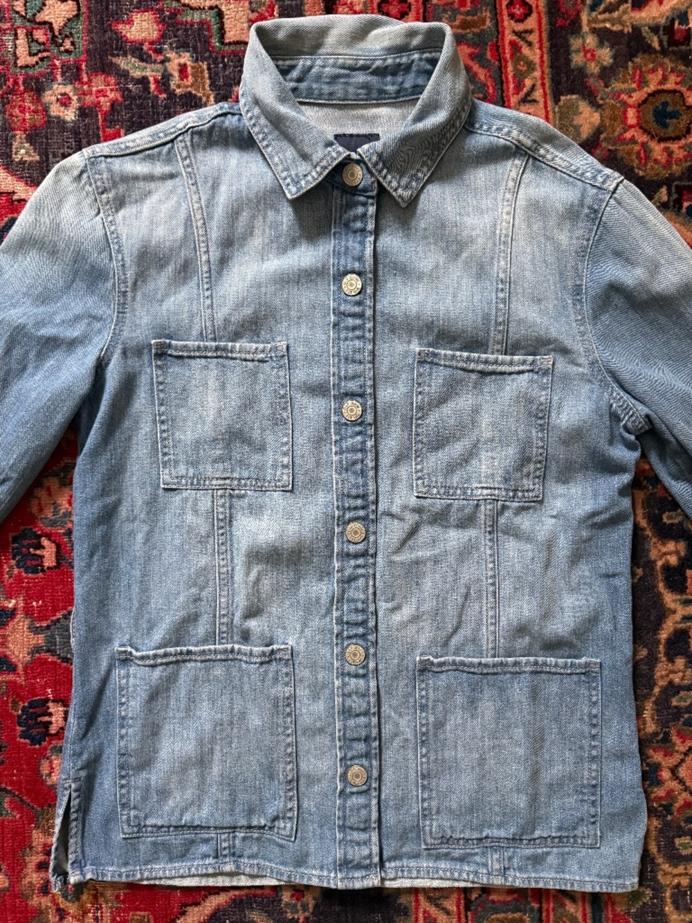 Gap Women's Light Barn Jacket, Snap Buttons Size S